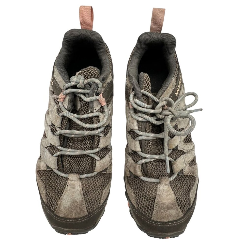 Merrell Womens Hiking Boots Size 9 Brown Mesh Suede Outdoor Trail j033034 Travel